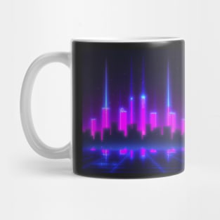 Synthwave neon city Mug